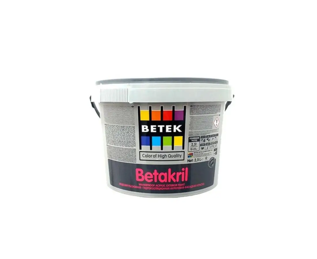 ფასადის წყალემულსია "Beta Krill" 7.5ლტ თეთრი — ექსტერიერის საღებავი